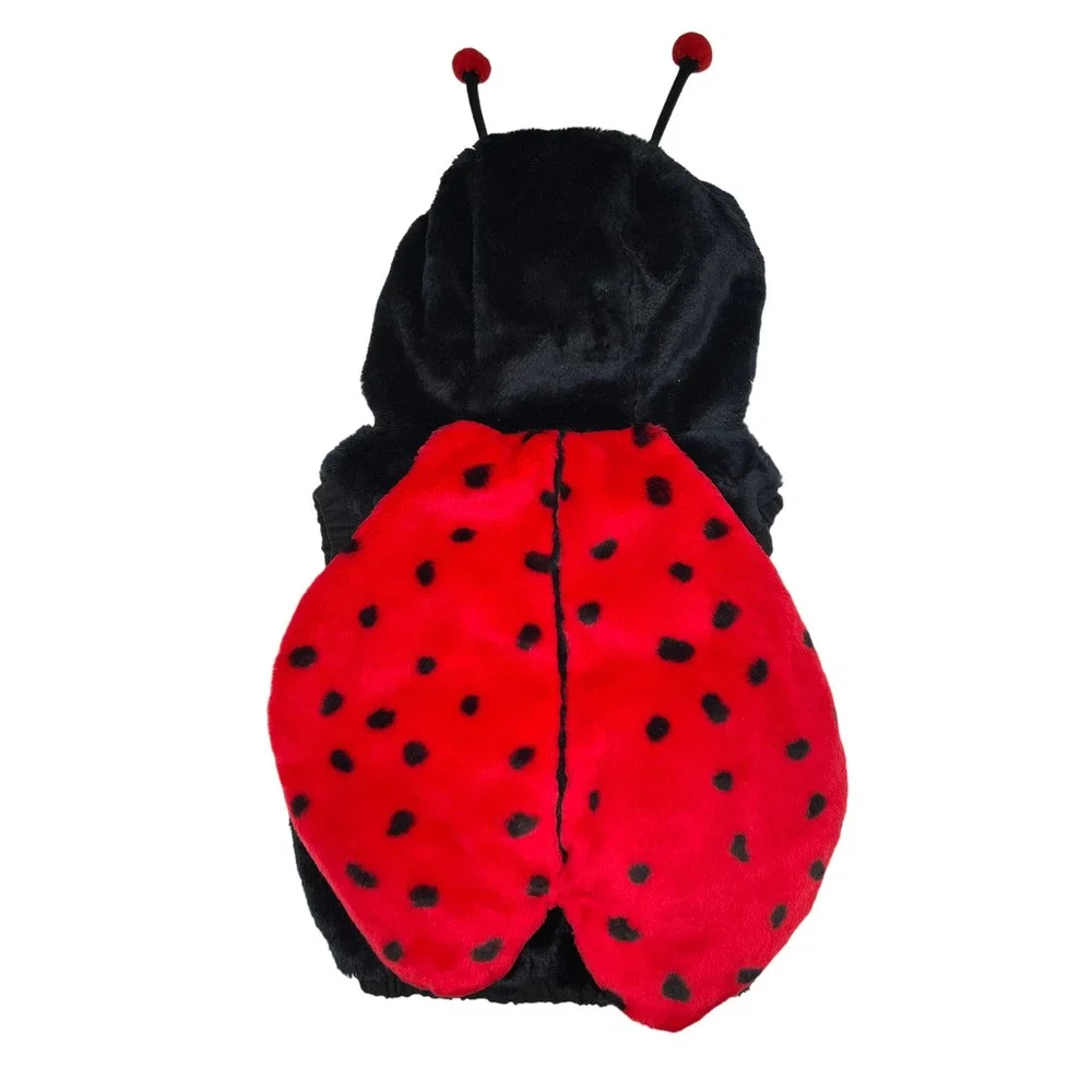 Toddler Costume Ladybug Insect Bubble Costume Pretend Play Size 12-24 Months Red